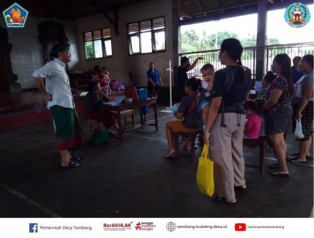  Posyandu dan Penyuluhan Penyakit Diare dari Puskesmas Kubutambahan II di Banjar Dinas Kelod kauh